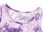 Topgal Tween Girls Pajamas Tie Dye Rainbow Unicorn Cotton Tank Top & Shorts PJS Size 18
