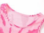 Topgal Tween Girls Pajamas Tie Dye Rainbow Unicorn Cotton Tank Top & Shorts PJS Size 18