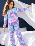 Topgal Soft Big Girls Christmas Pajamas 2-Piece Long Sleeve & Pants Snowman Jammie Set PJS for Tween Kids Size 10 (Part 1 of 2)