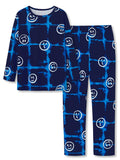 Topgal Boys Long Sleeve Cozy Pajamas Set 2 Piece Seasonal Jammie Shark Pizza All-over Print Grahic PJs Set for Kids Size 10