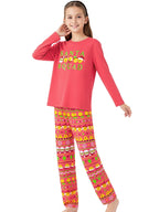 Topgal Soft Big Girls Christmas Pajamas 2-Piece Long Sleeve & Pants Snowman Jammie Set PJS for Tween Kids Size 10 (Part 2 of 2)