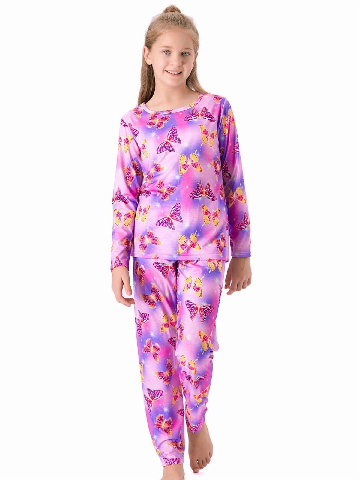 Topgal Soft Big Girls Christmas Pajamas 2-Piece Long Sleeve & Pants Snowman Jammie Set PJS for Tween Kids Size 10 (Part 1 of 2)