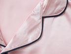 Topgal Satin Pajamas for Girls Beige & Pink Leopard 2 PC Short Sleeves Teen Girl Silky Nightwear Size 10 (Part 1 of 2)
